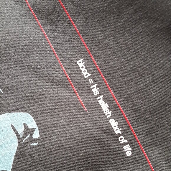 Black Vintage Retro Horror Nosferatu Vampire Graphic Tee - Picture 4 of 11